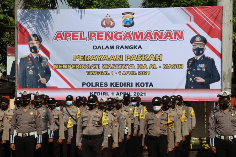 Perayaan Paskah, Polresta Kediri Siagakan Ratusan Personel 