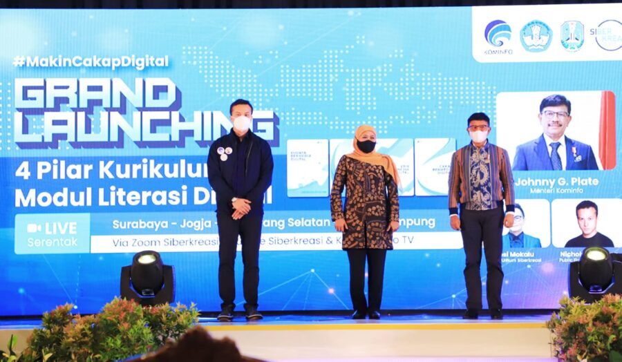 Launching 4 Pilar Kurikulum dan Modul Literasi Digital Secara Nasional