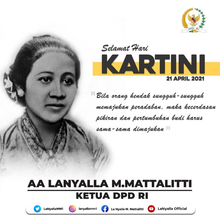 Ketua DPD RI: Semangat Kartini Harus Tetap Menyala