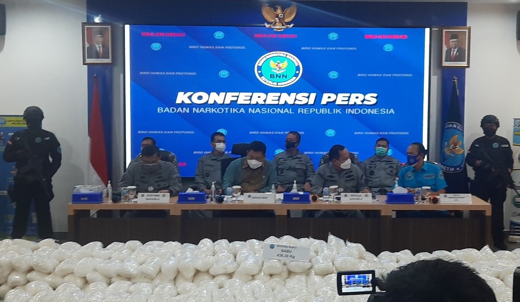 BNN Gagalkan Peredaran 202,39 Kilogram Sabu dan 19.770 Butir Ekstasi