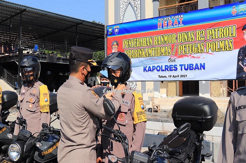 Kapolres Tuban Serahkan 6 Unit Kendaraan Dinas ke Bhabinkamtibmas