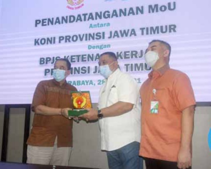 Gandeng BPJS Ketenagakerjaan, KONI Jatim Ingin Melindungi Atlet Puslatda