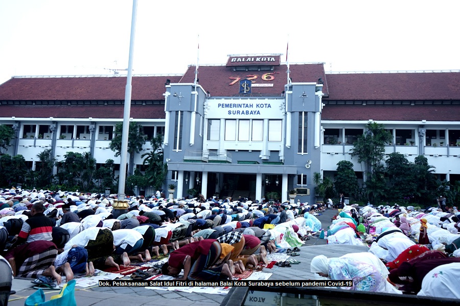 Surabaya Zona Oranye, Eri Imbau Warganya Salat Idul Fitri di Rumah