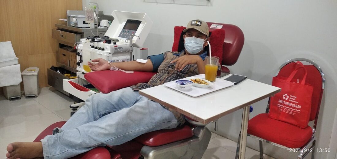 Sembuh dari Covid-19, Anggota Polisi Lanjut Donor Plasma Konvalesen