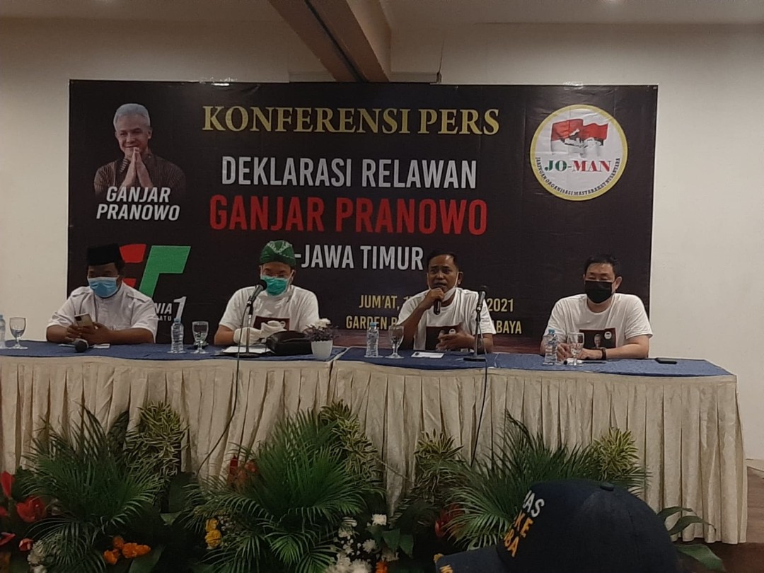 Relawan Ganjar Deklarasi di Surabaya