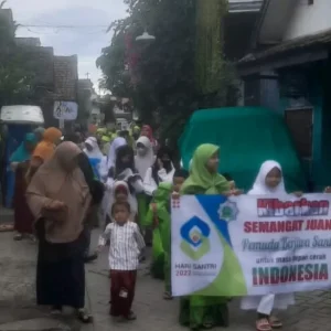 Santri TPQ Al-Hidayah Pawai Hari Santri