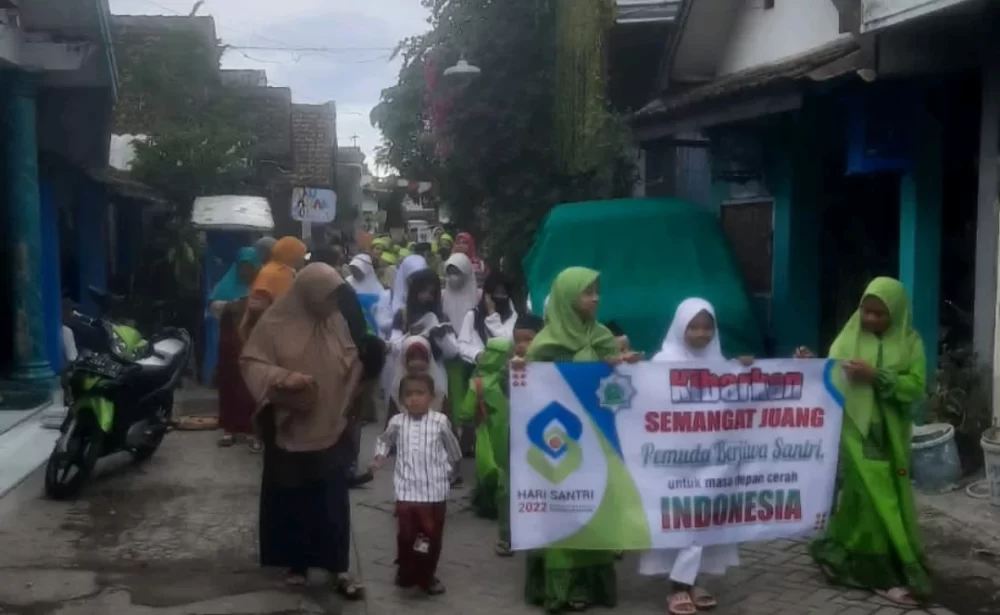 Santri TPQ Al-Hidayah Pawai Hari Santri