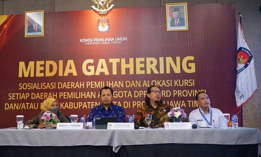 KPU Jatim Sosialisasikan Rancangan Penataan Dapil DPRD dan Pencalonan DPD