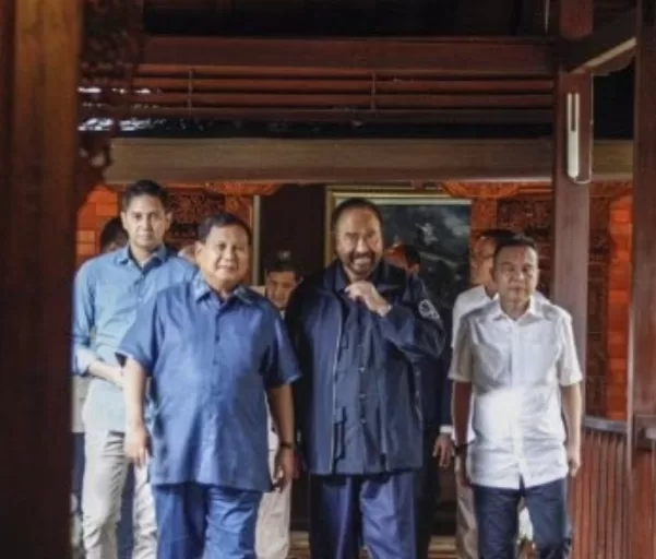 Surya Paloh Temui Prabowo Di Hambalang Bogor