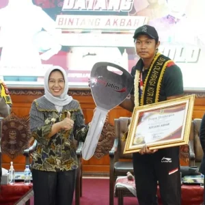 Raih Emas SEA Game Kamboja, Bintang Akbar Ditunjuk Duta Olahraga Kota Mojokerto