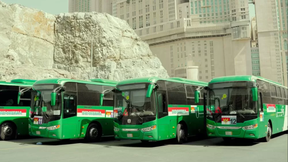 450 Armada Bus Sholawat Mulai Layani Jemaah Haji Indonesia Di Kota Makkah