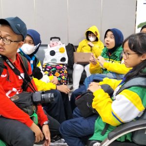 Jumbara PMR Nasional lX di Lampung, Rombongan PMR Jatim Datang dengan Penuh Gembira