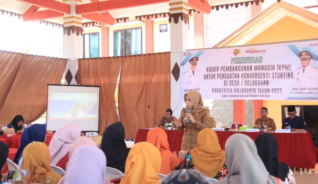 Bupati Mojokerto Ikfina Libatkan KPM Percepat Turunkan Stunting