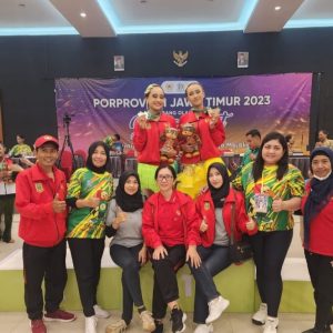 Cabor Dance Sport Kota Mojokerto Boyong 6 Medali Porprov Jatim 2023