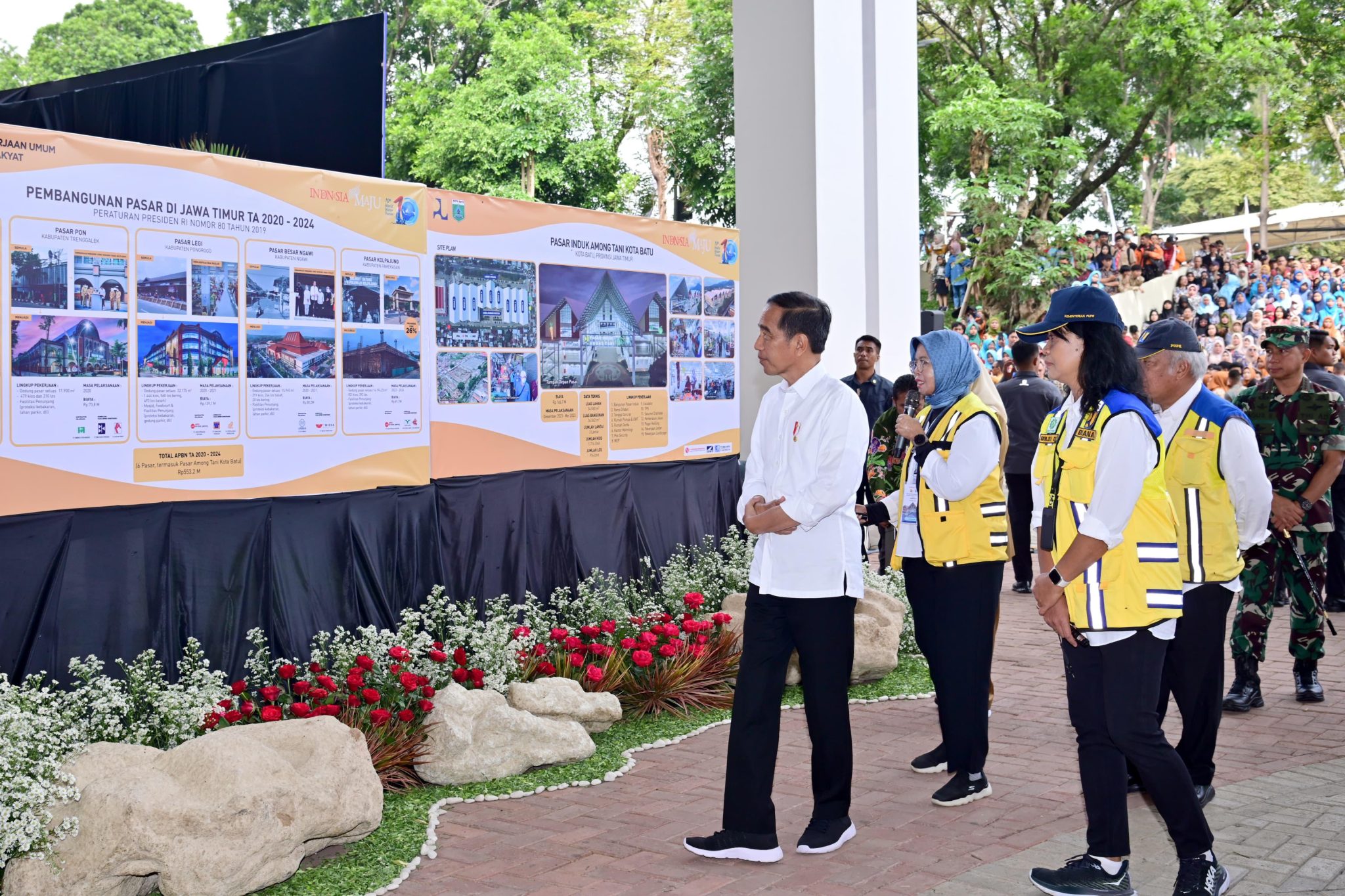 Pasar Induk Among Tani Kota Batu Terbesar Se-Indonesia Diresmikan Jokowi