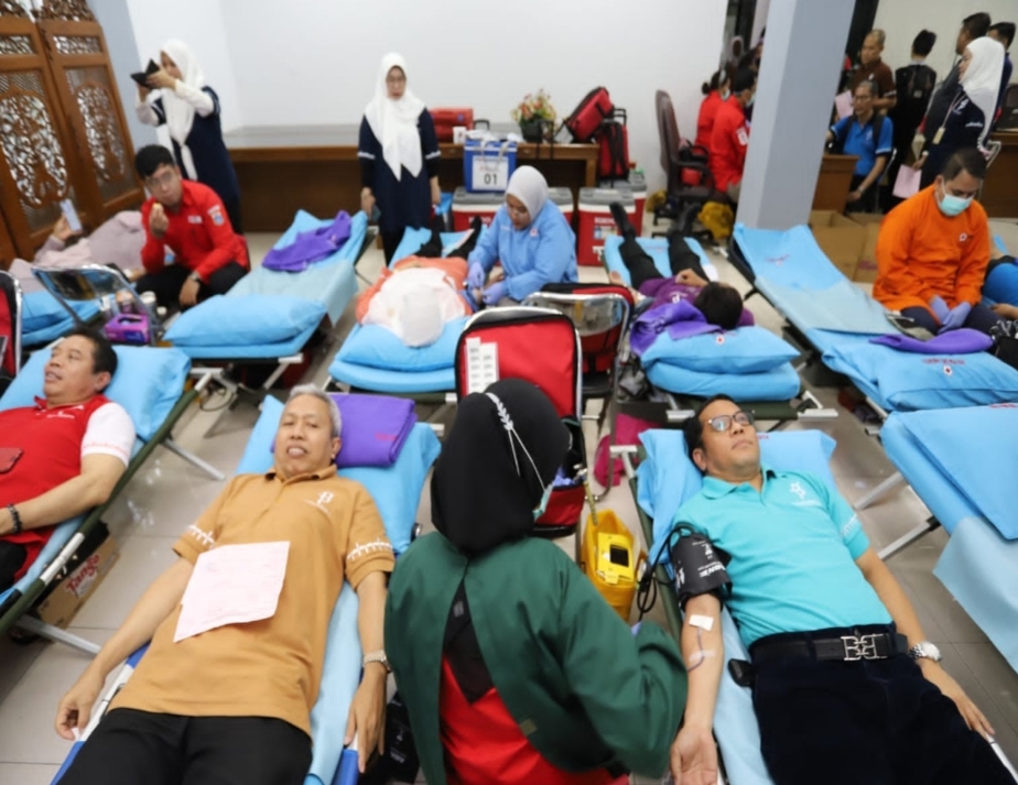 Donor Darah Meriahkan Hari Amal Bhakti ke 78 Kemenang RI