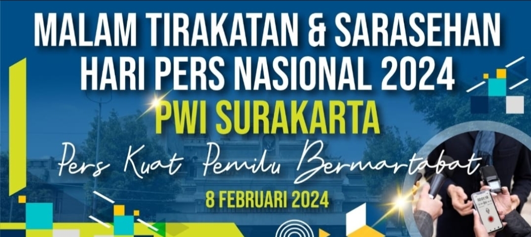 PWI Surakarta Gelar Rangkaian Kegiatan dari Santunan Hingga Malam Tirakatan Kenang Berdirinya PWI