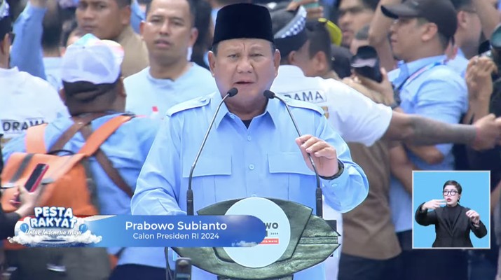 Kampanye Paslon 02 di GBK, Prabowo: Jangan Mau Diadu Domba oleh Bangsa Asing