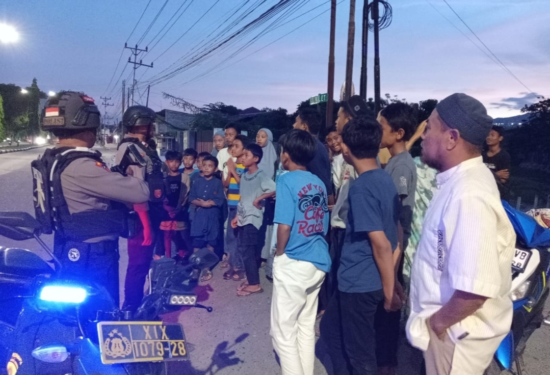 Di Bulan Ramadhan Polresta Palu Gelar Blue Light Patrol