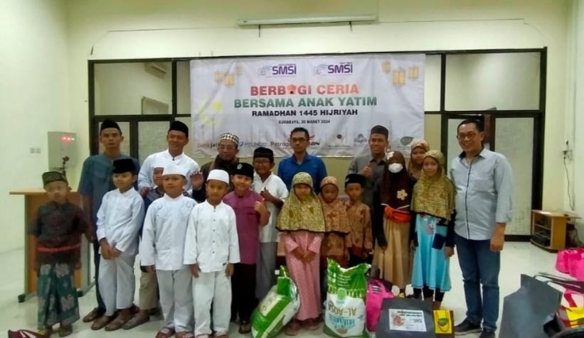 Buka Bersama, SMSI Surabaya & Korporasi Salurkan Bantuan ke Anak Yatim dan Dhuafa