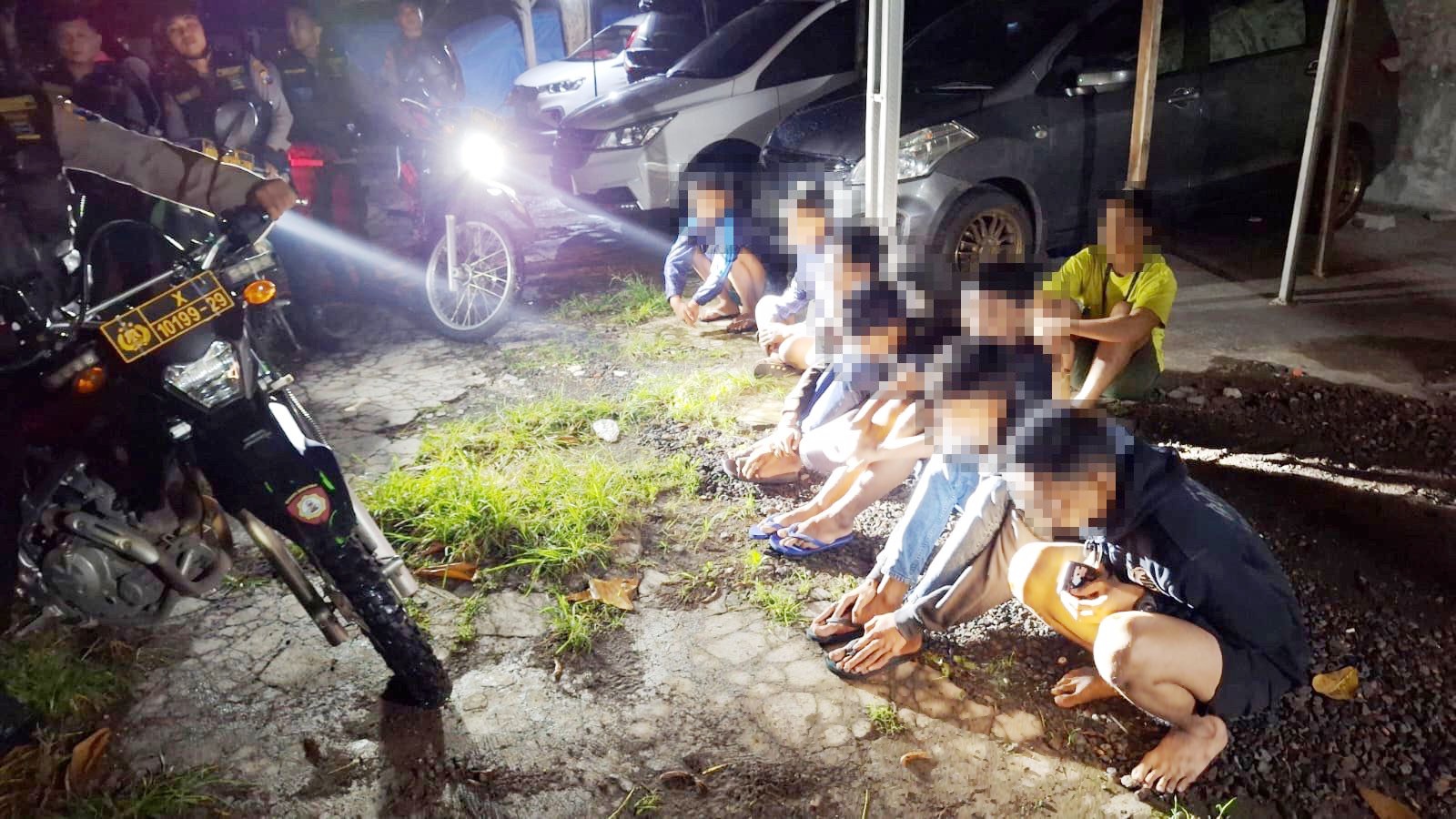 9 Anak Diamankan saat Balapan Sepeda Angin di Jalan Mayjend Sungkono