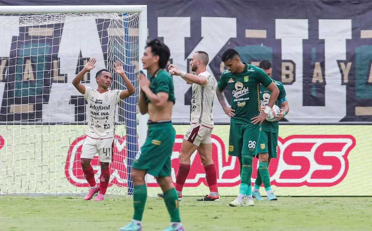 Liga 1: Persebaya Kembali Malu di Kandang, Dihantam Bali United 0-2