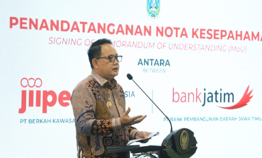 Pj. Gubernur Adhy Yakinkan Bank Jatim Siap Dukung Pendanaan Pengembangan JIIPE Gresik