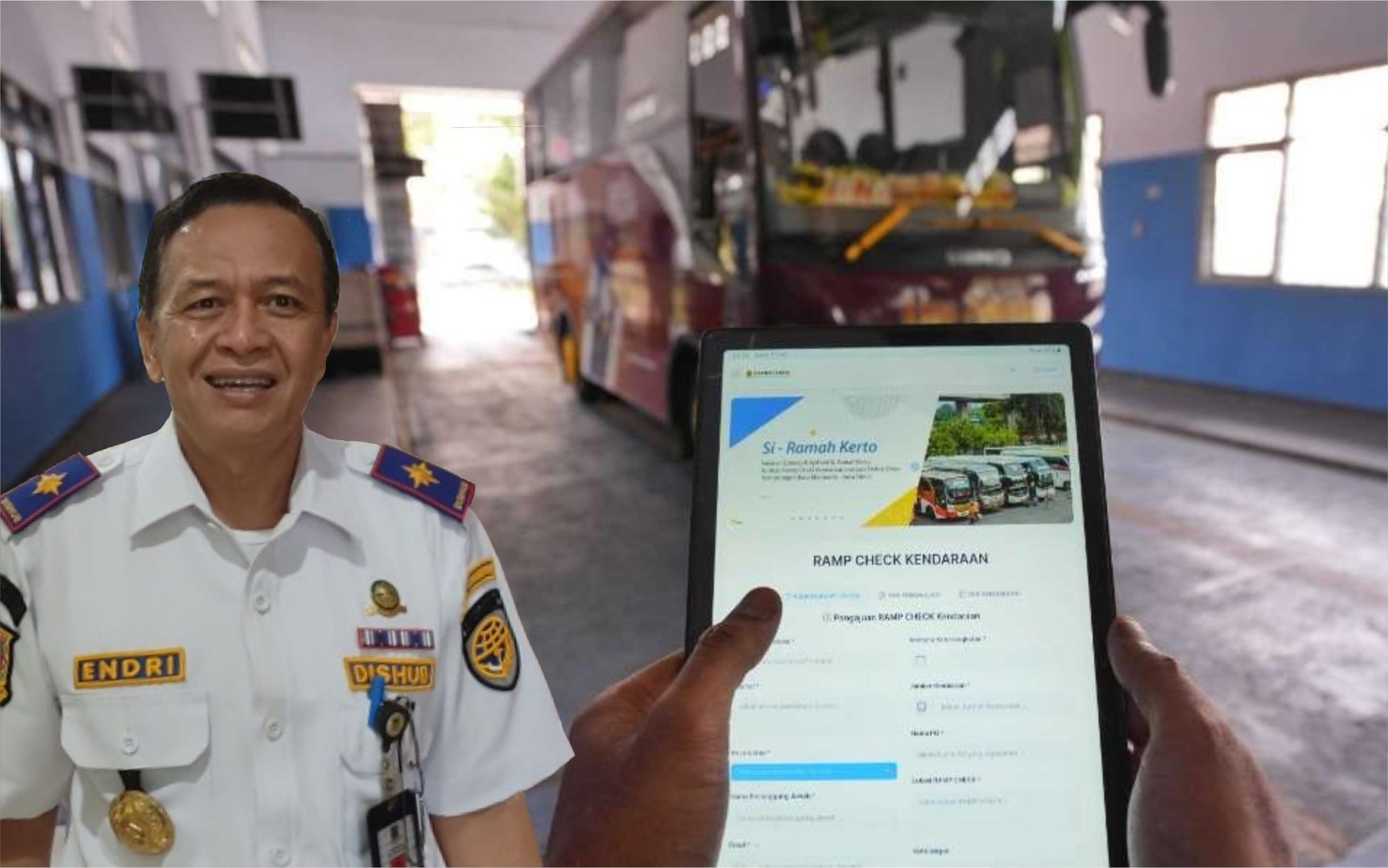 Untuk Minimalisir Laka Bus, Dishub Kota Mojokerto Ajak Warga Manfaatkan Siramahkerto