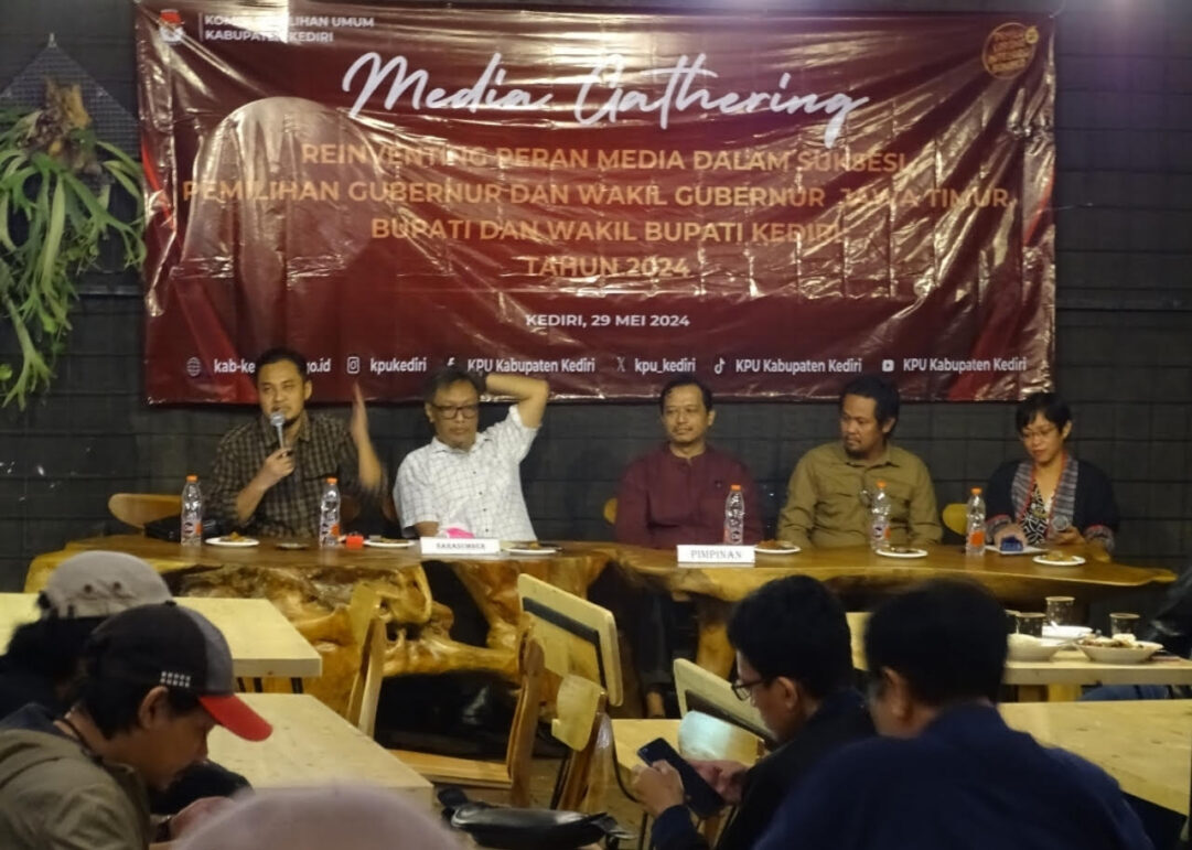 KPU Kabupaten Kediri Gelar Ngobrol Pemilu Bersama Awak Media