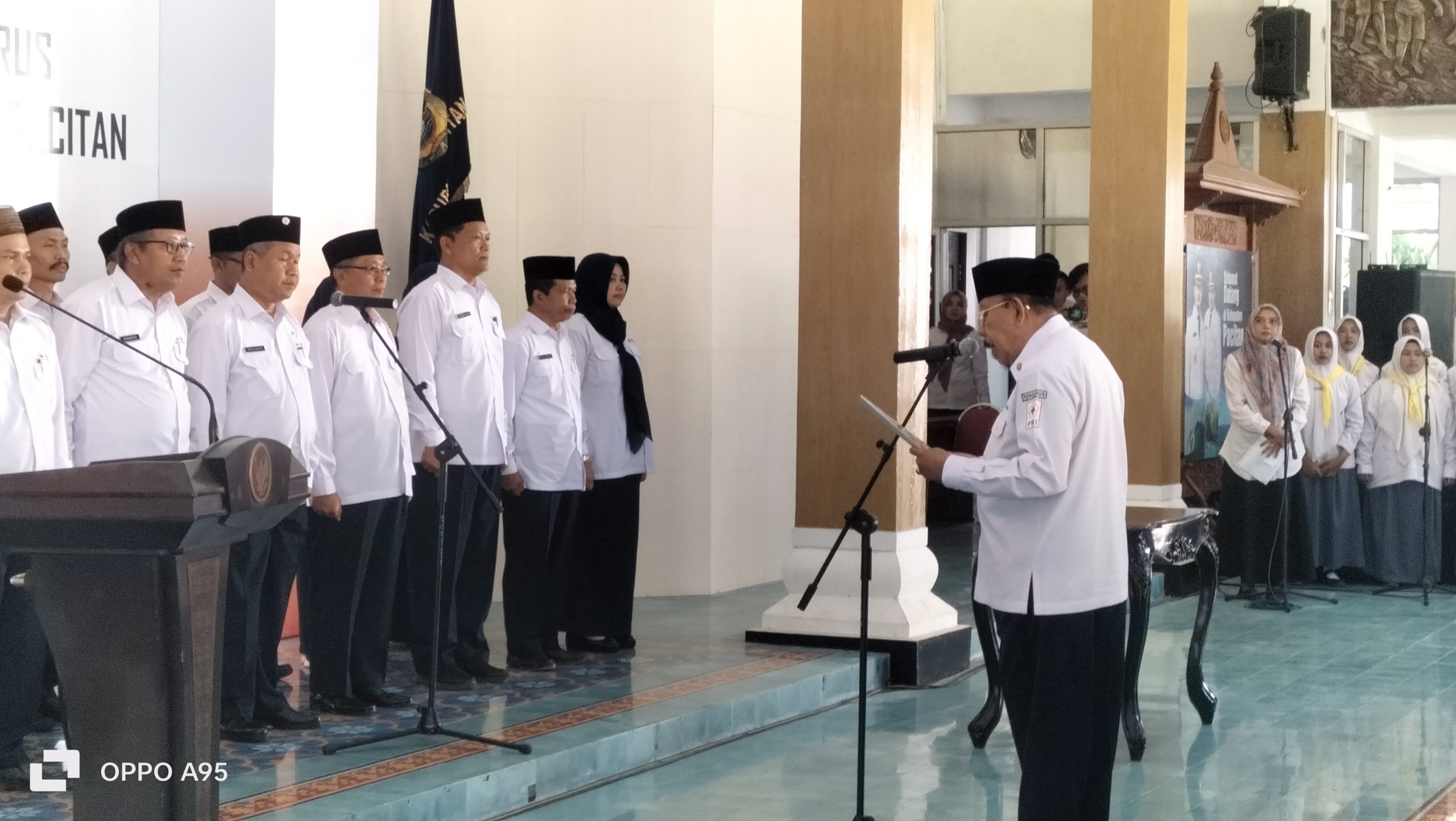 Pelantikan PMI Kab. Pacitan, Imam Utomo : Gunakan Anggaran Pemerintah dengan Tepat