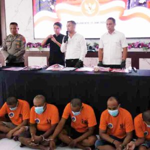 Polres Mojokerto Kota Ringkus Enam Pengedar Sabu