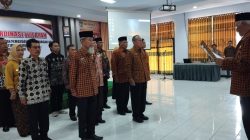 Sekretaris Fajar Budianto Lantik Pengurus DHC BPK 45 Lumajang dan Situbondo