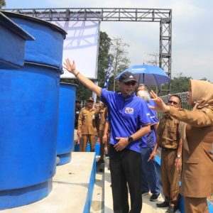 Bupati  Ikfina  Resmikan  Pengolahan Air Minum Bersih, CSR PT. Yamaha Indonesia 