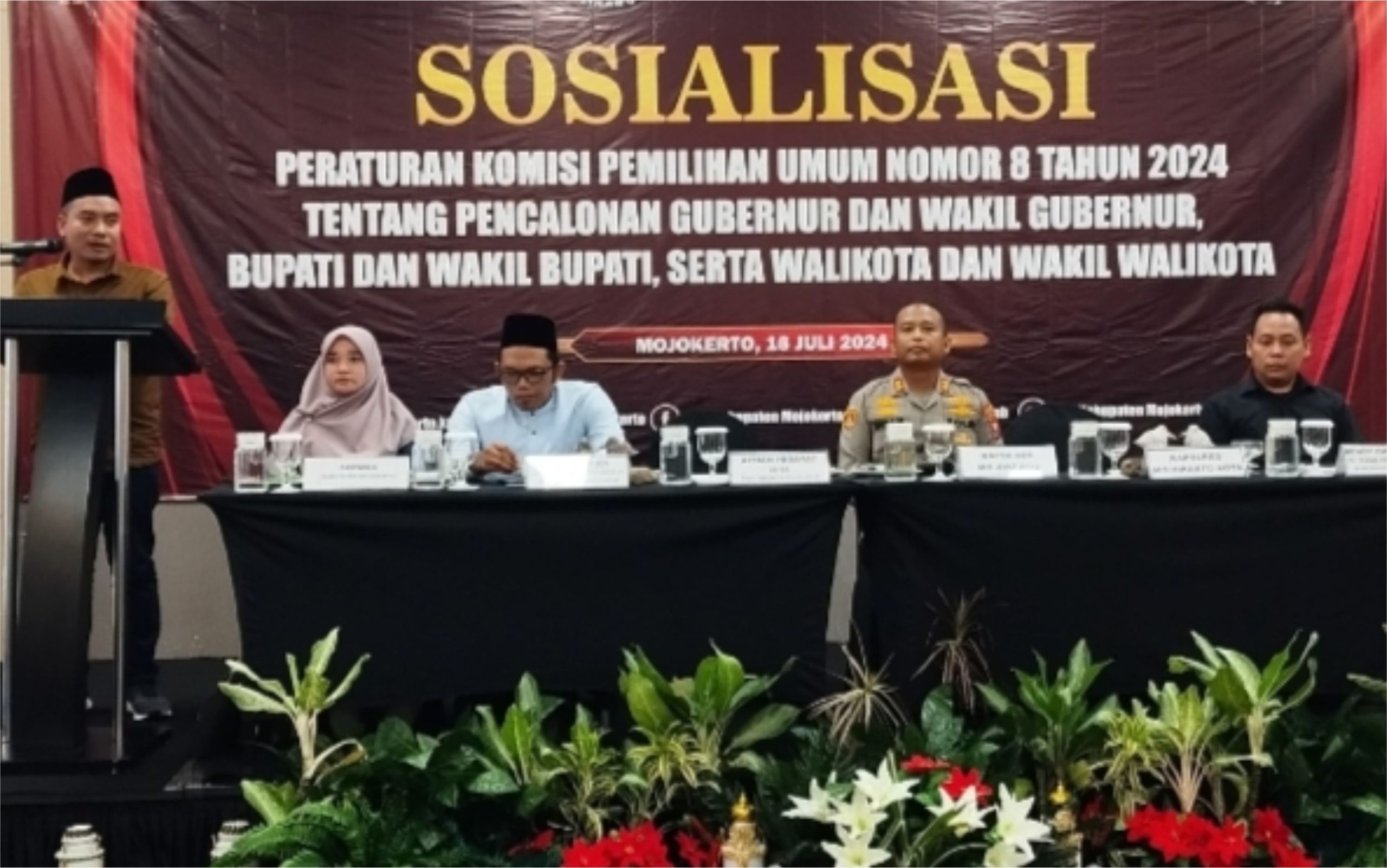 KPU Kab. Mojokerto Sosialisasi Peraturan Pencalonan Kepala Daerah  No.8/2024