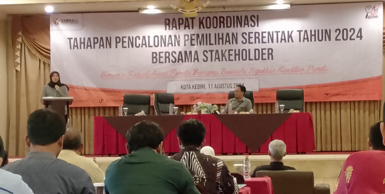 Bawaslu Kota Kediri Gelar Rakor Transparansi Informasi Pilkada 2024, Beberkan Sejumlah Temuan