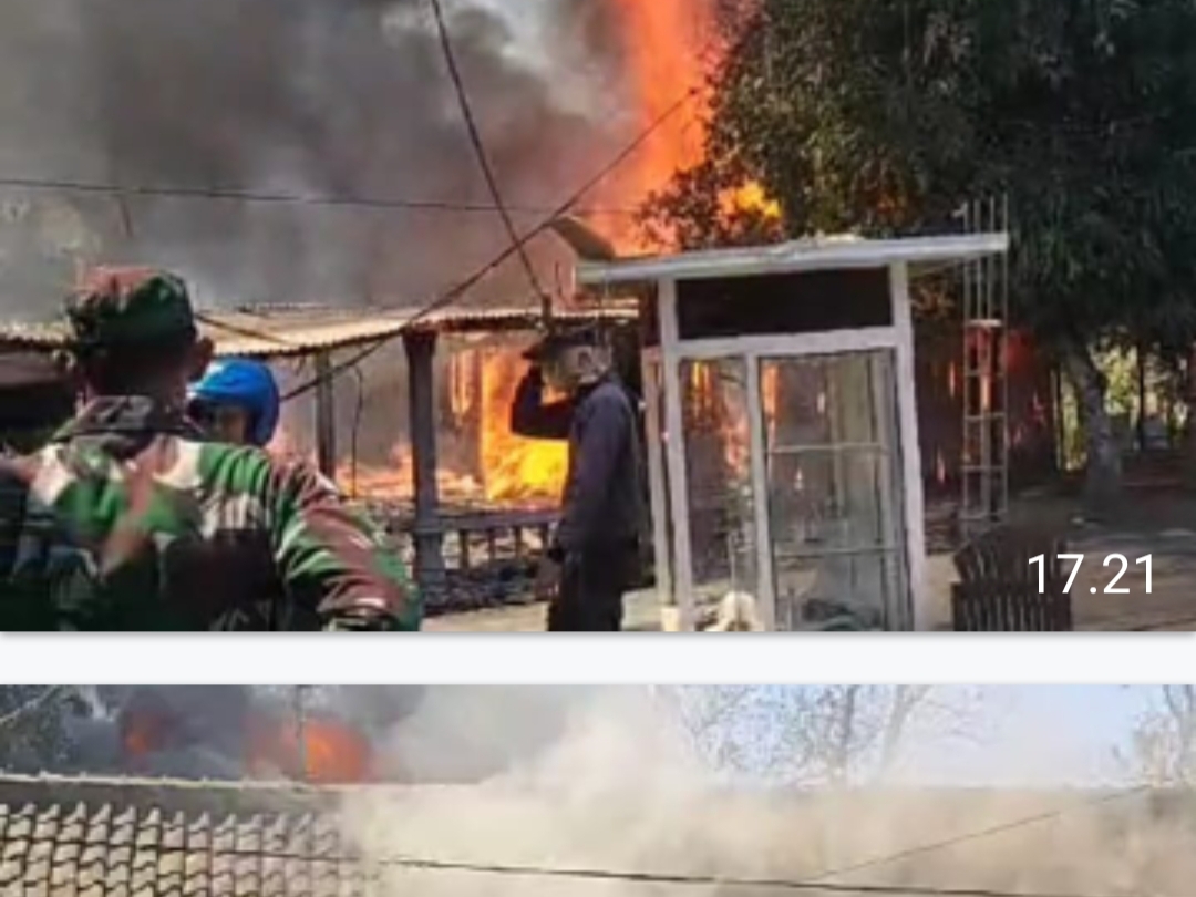 Lagi, Korsleting Listrik Musnahkan Rumah Janda di Madiun