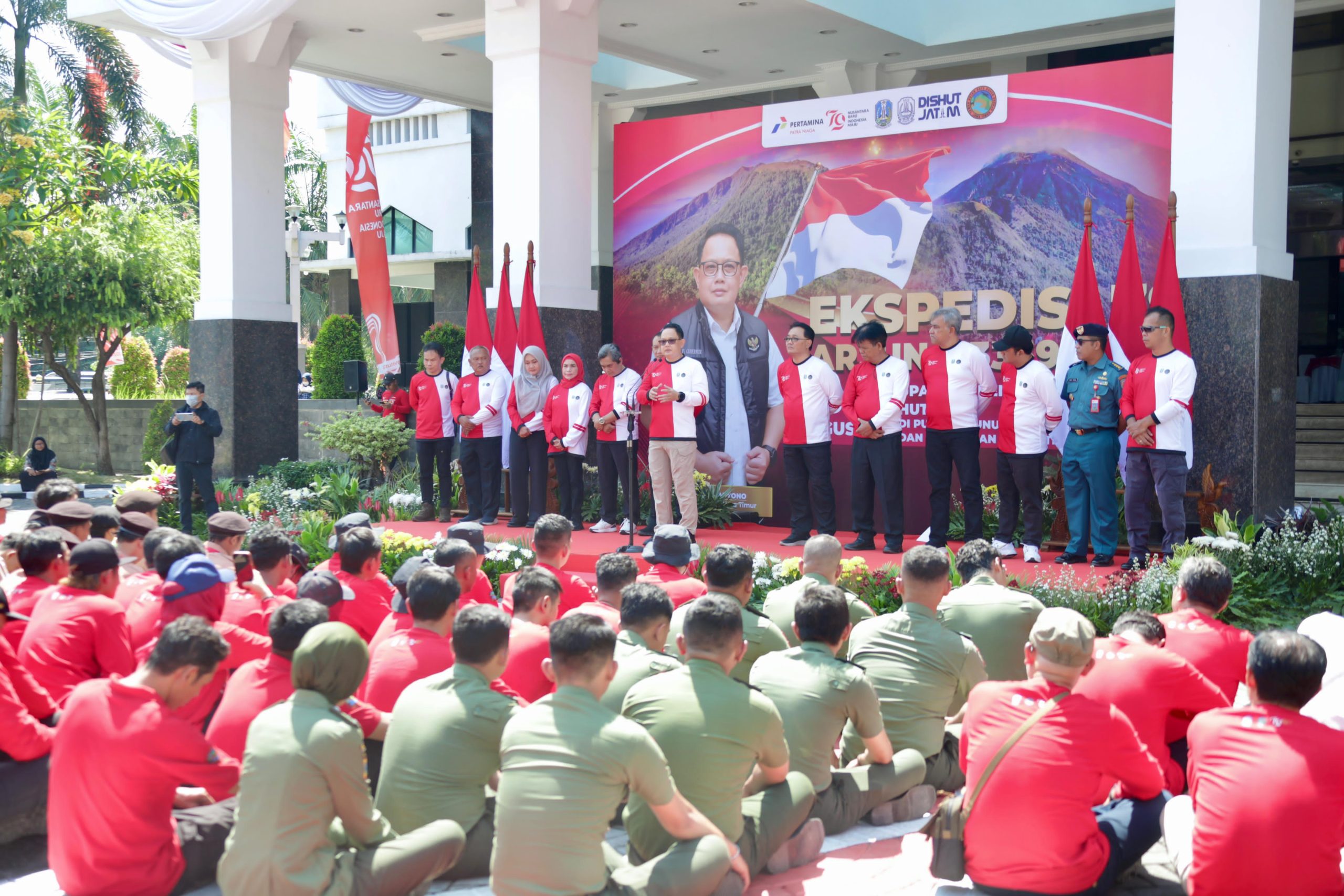 Tim ‘Ekspedisi 79’ Jatim Gunung Arjuno Diberangkatkan 