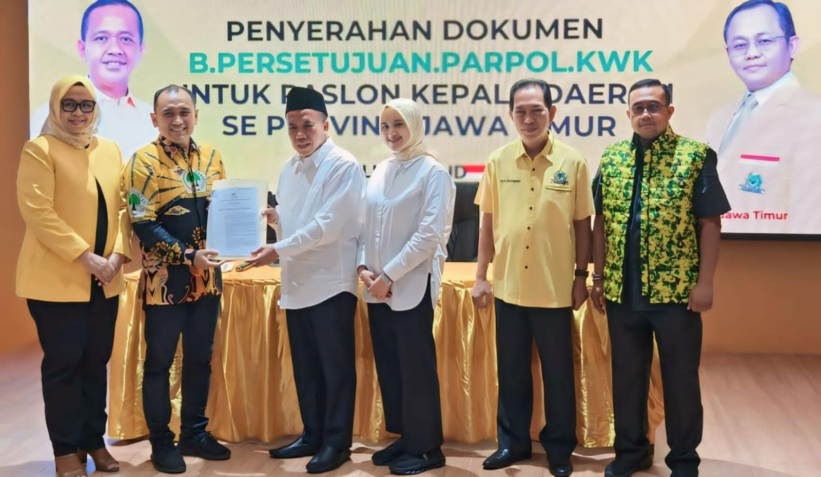 Golkar Kab.Pasuruan Berikan Dukungan Ke Mujib-Wardah