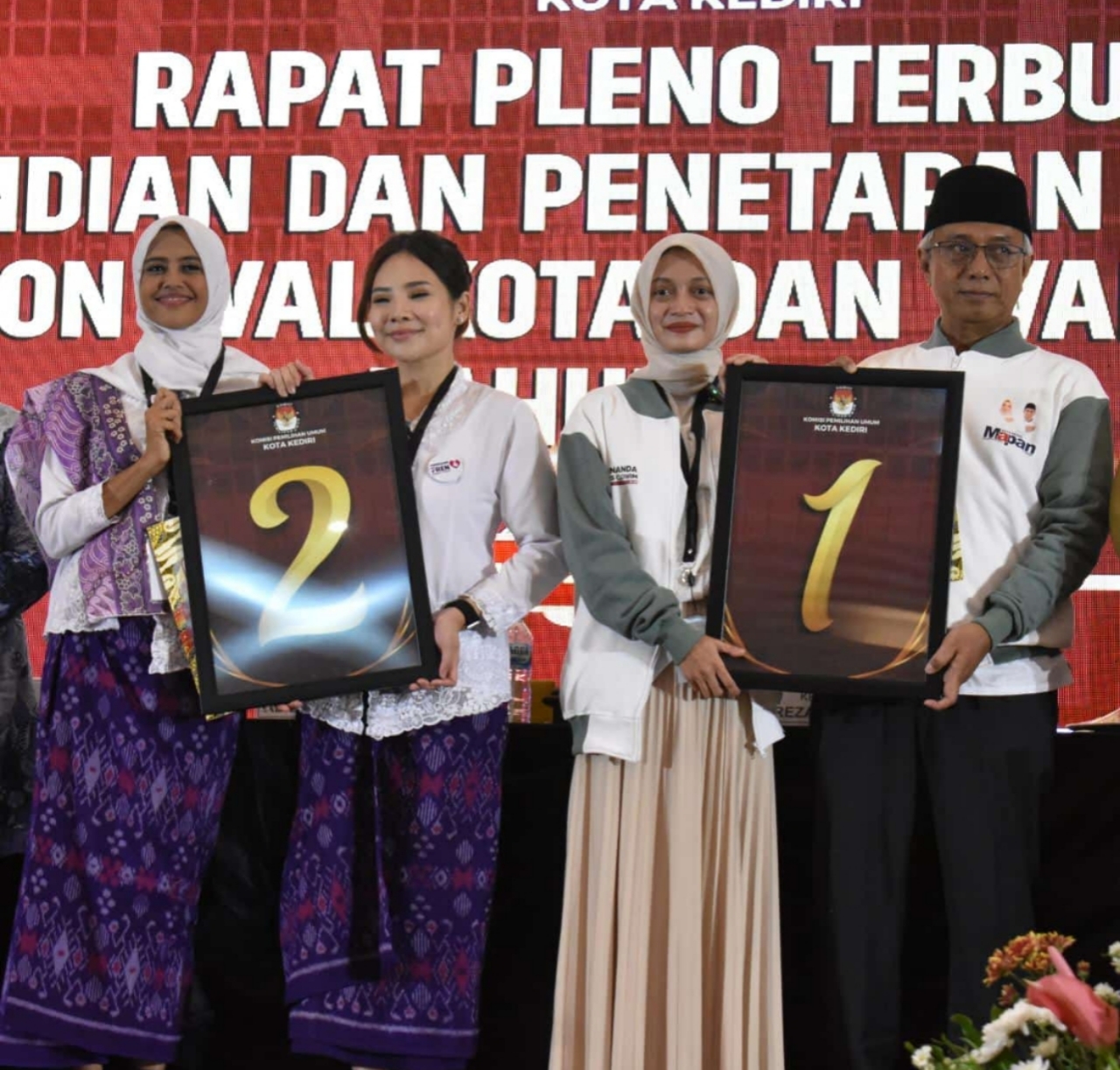 Pasangan Fren Dapat Nomor Urut 2 dalam Pilkada 2024 Kediri