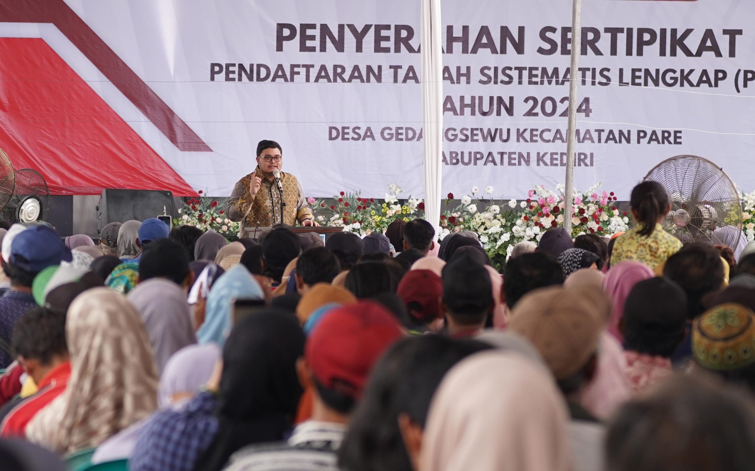 Capai 90 Persen, Bupati Kediri Mas Dhito Targetkan PTSL Lengkap 2025