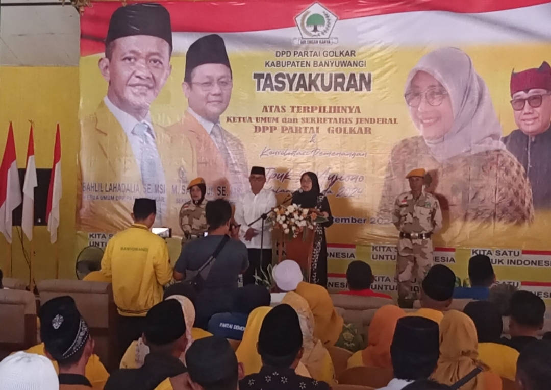 Golkar Banyuwangi Syukuran Atas Terpilihnya Ketum DPP Partai Golkar Bahlil dan Sekjen Sarmuji