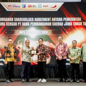 Bank Jatim dan Bank Lampung Tandatangani SHA