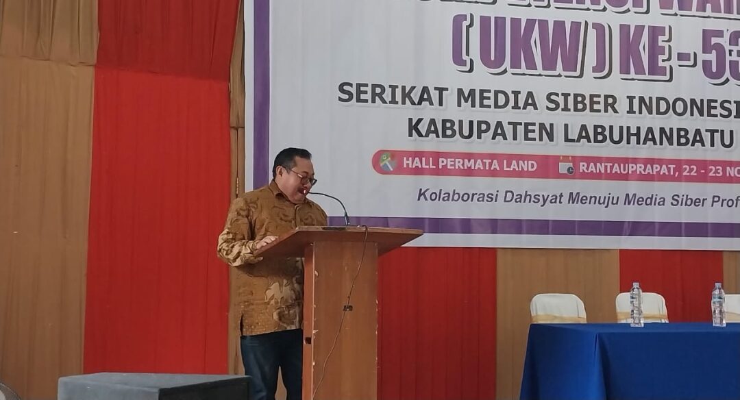 Ketua Umum SMSI Pusat Buka UKW 53 Bersama LUKW UPDM di Labuhanbatu   