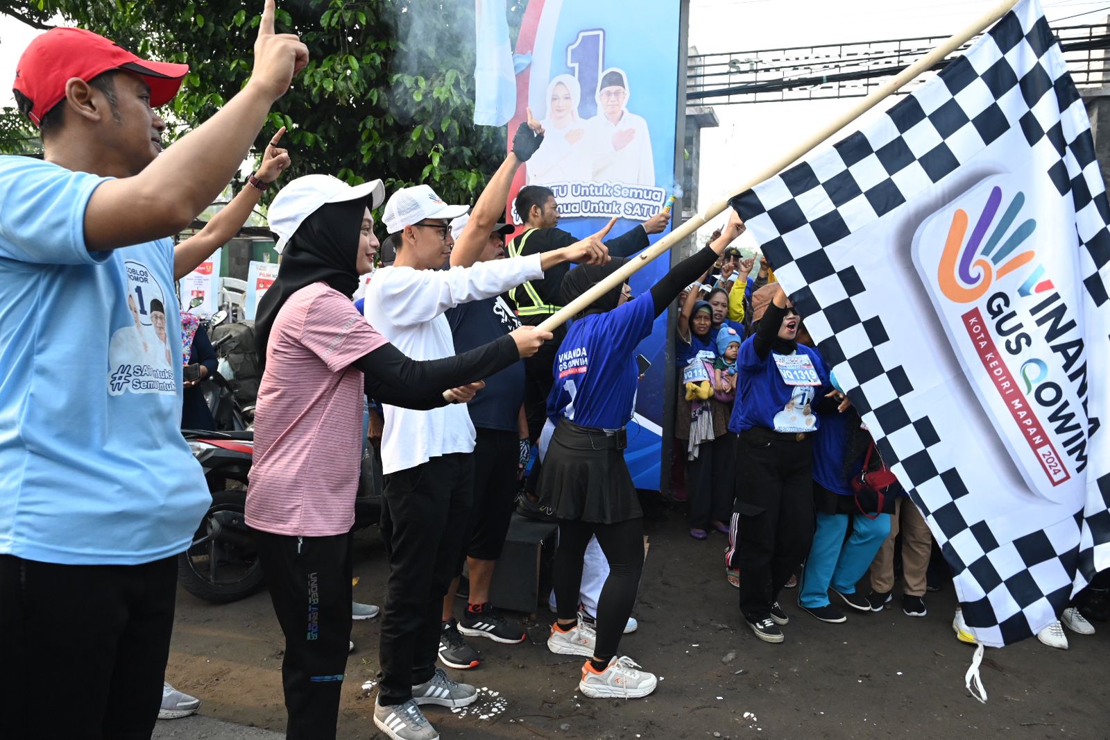 Fun Run 5 Kilometer, Vinanda-Gus Qowim Ajak Warga Kediri Wujudkan Hidup Sehat dan Bahagia