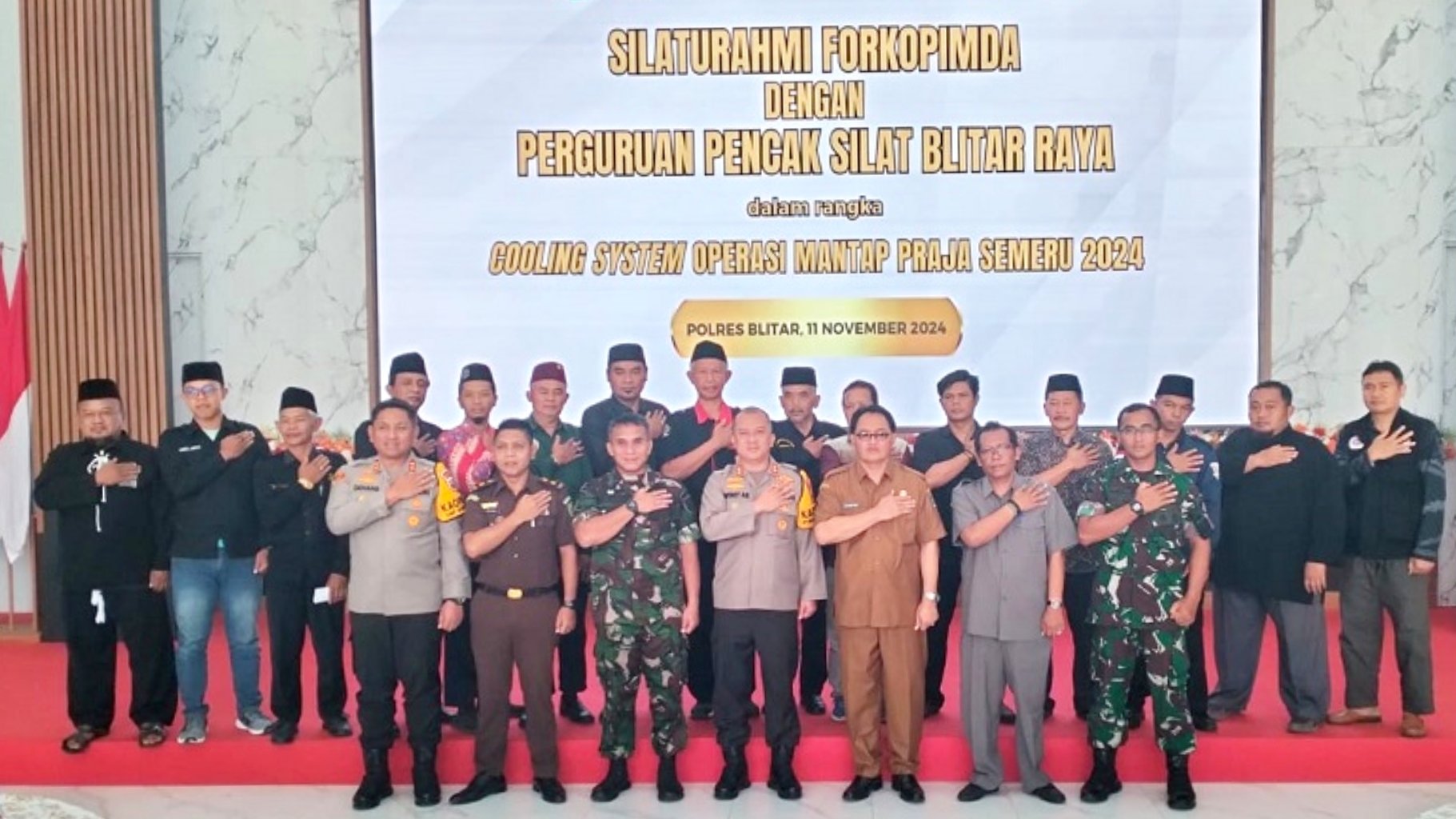 Deklarasi Damai Perguruan Silat, Ketua DPRD Kabupaten Blitar: Ciptakan Suasana Kondusif Jelang Pilkada 2024