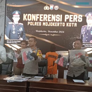 Polres Mojokerto Ungkap Pembunuhan di Kebon Jeruk Rejoto