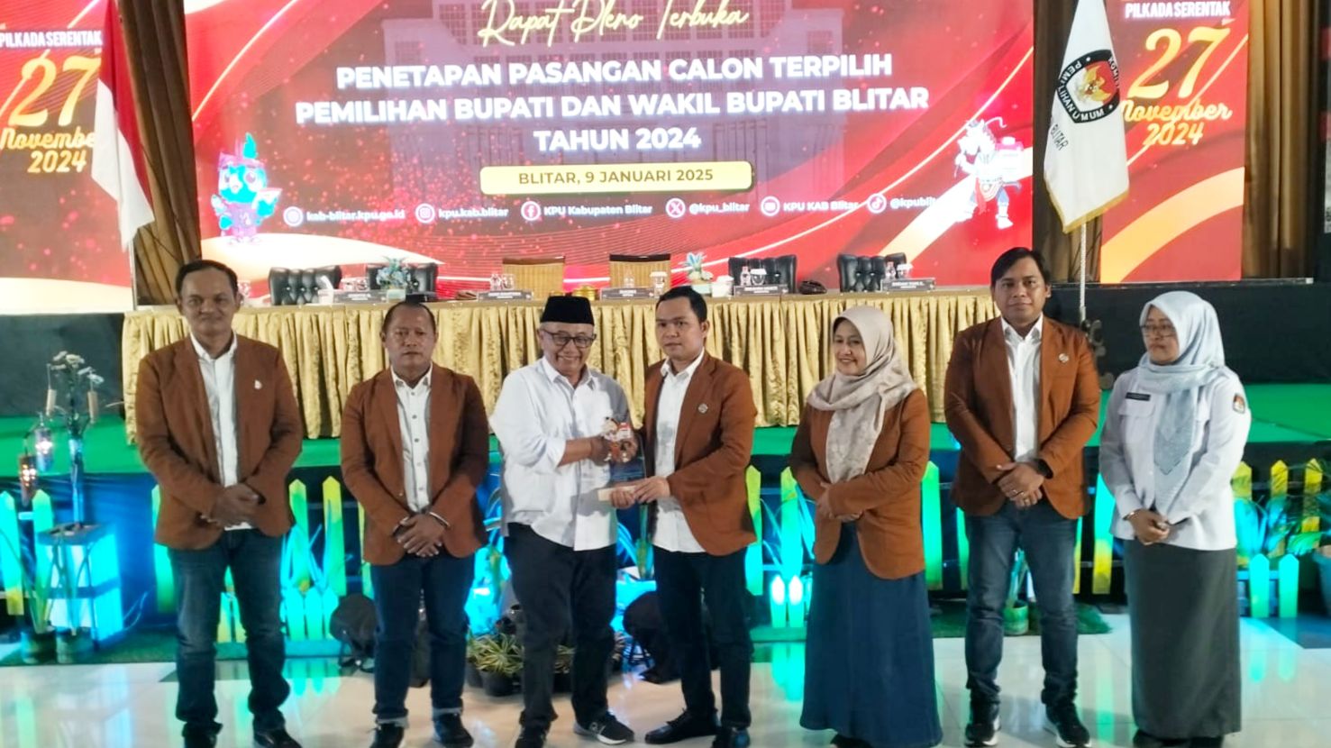 KPU Tetapkan Bupati dan Wakil Bupati Blitar Terpilih, RIZKY: Thank You For All