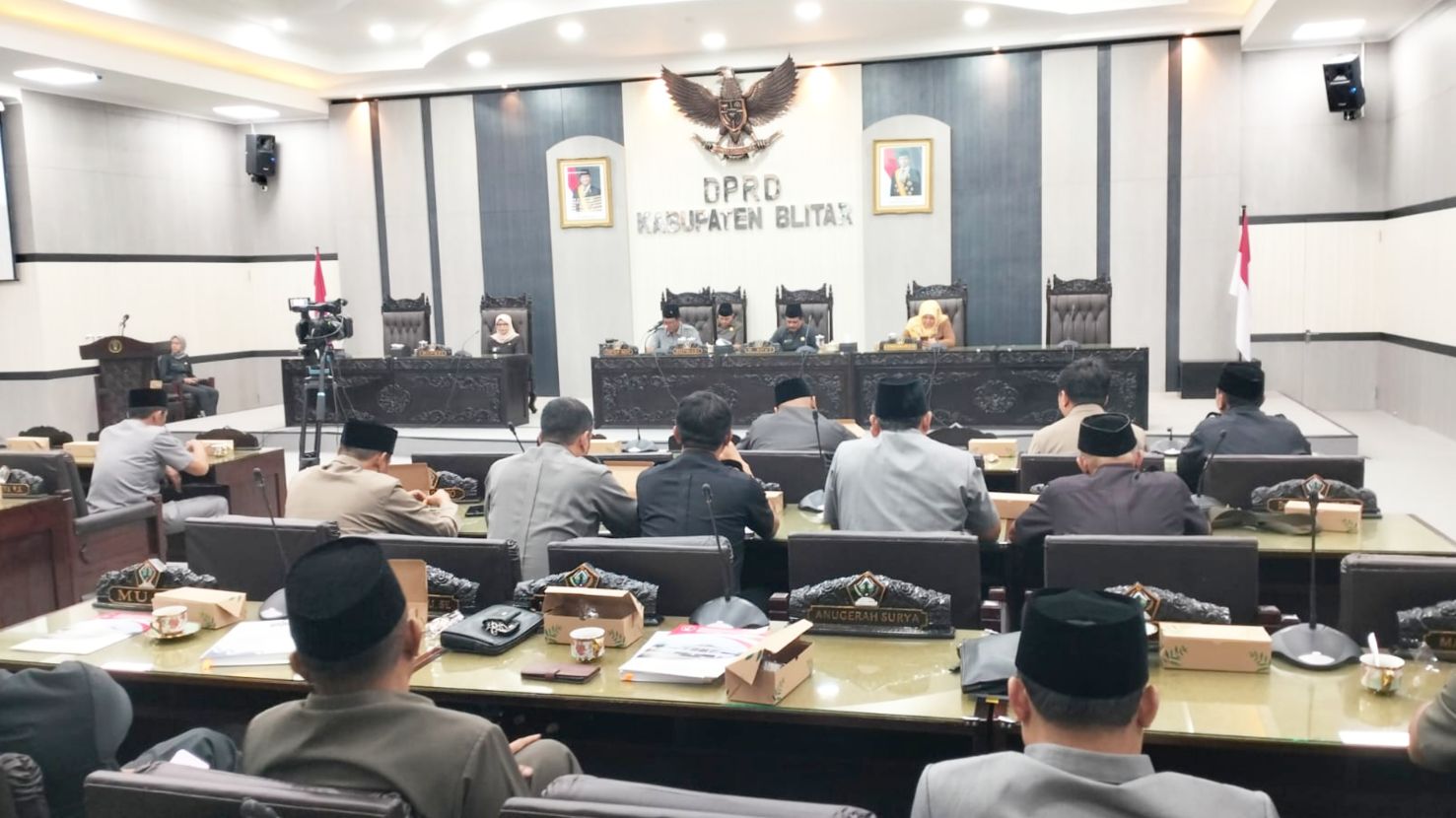 Paripurna DPRD Kabupaten Blitar Tetapkan Pasangan Rijanto-Beky Sebagai Bupati dan Wakil Bupati Blitar