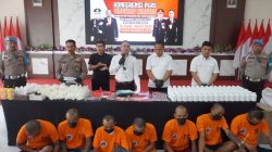 Polres Mojokerto Ringkus 7 Tersaka Narkoba