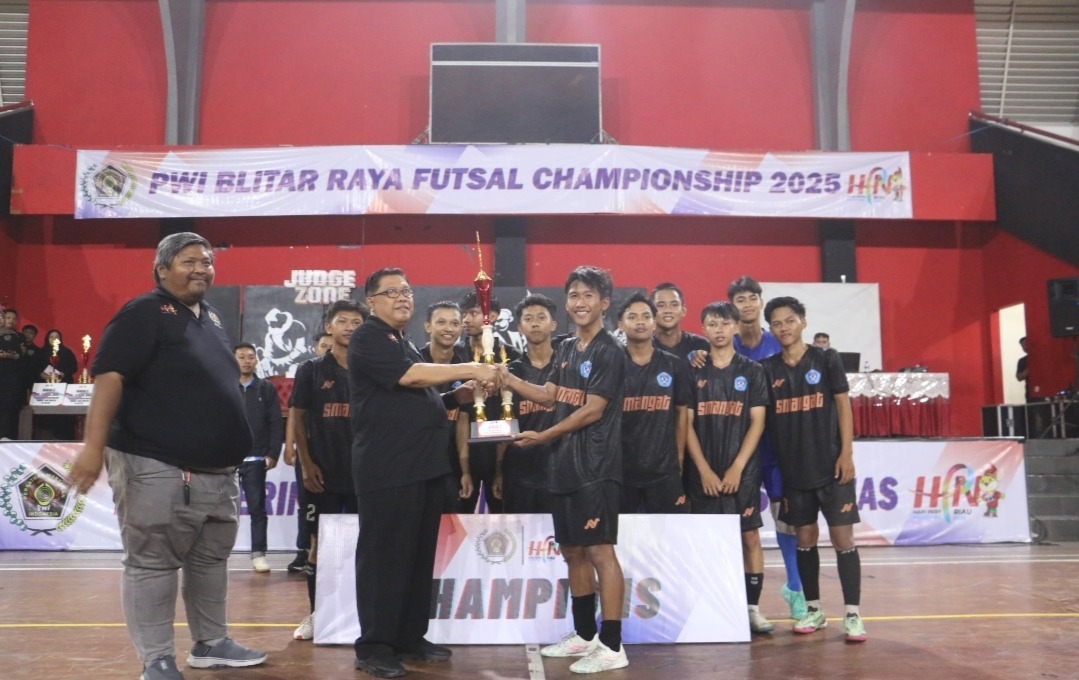 PWI Blitar Raya Futsal Championship 2025 Sukses, SMAN 1 Srengat Raih Juara Pertama